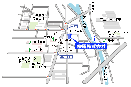 機電周辺地図